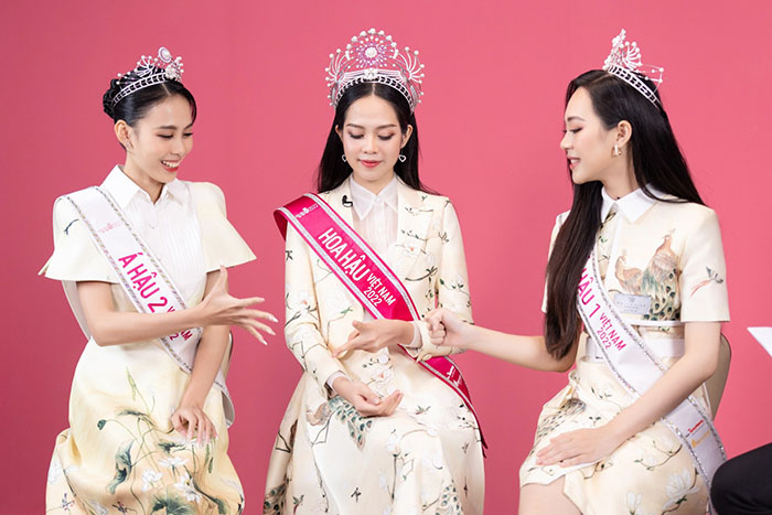 3 cô gái có thứ hạng cao nhất trong cuộc thi Hoa hậu Việt nam 2022