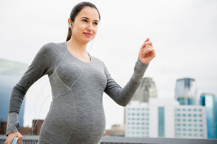 Trước khi mang thai, mẹ bầu là người thường xuyên chạy bộ